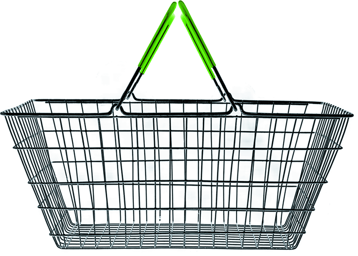 Basket with Asda branding