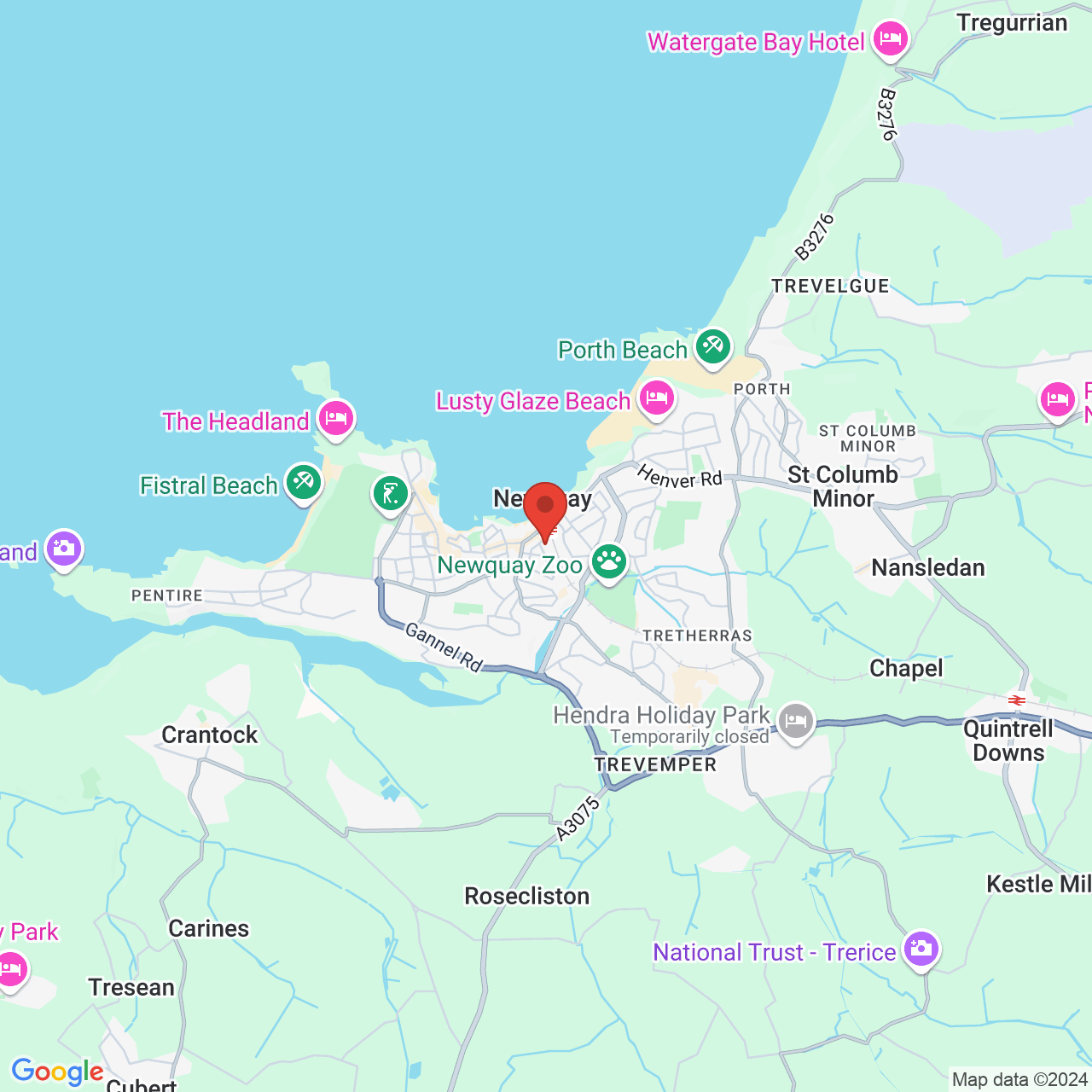 Map displaying vacancy location