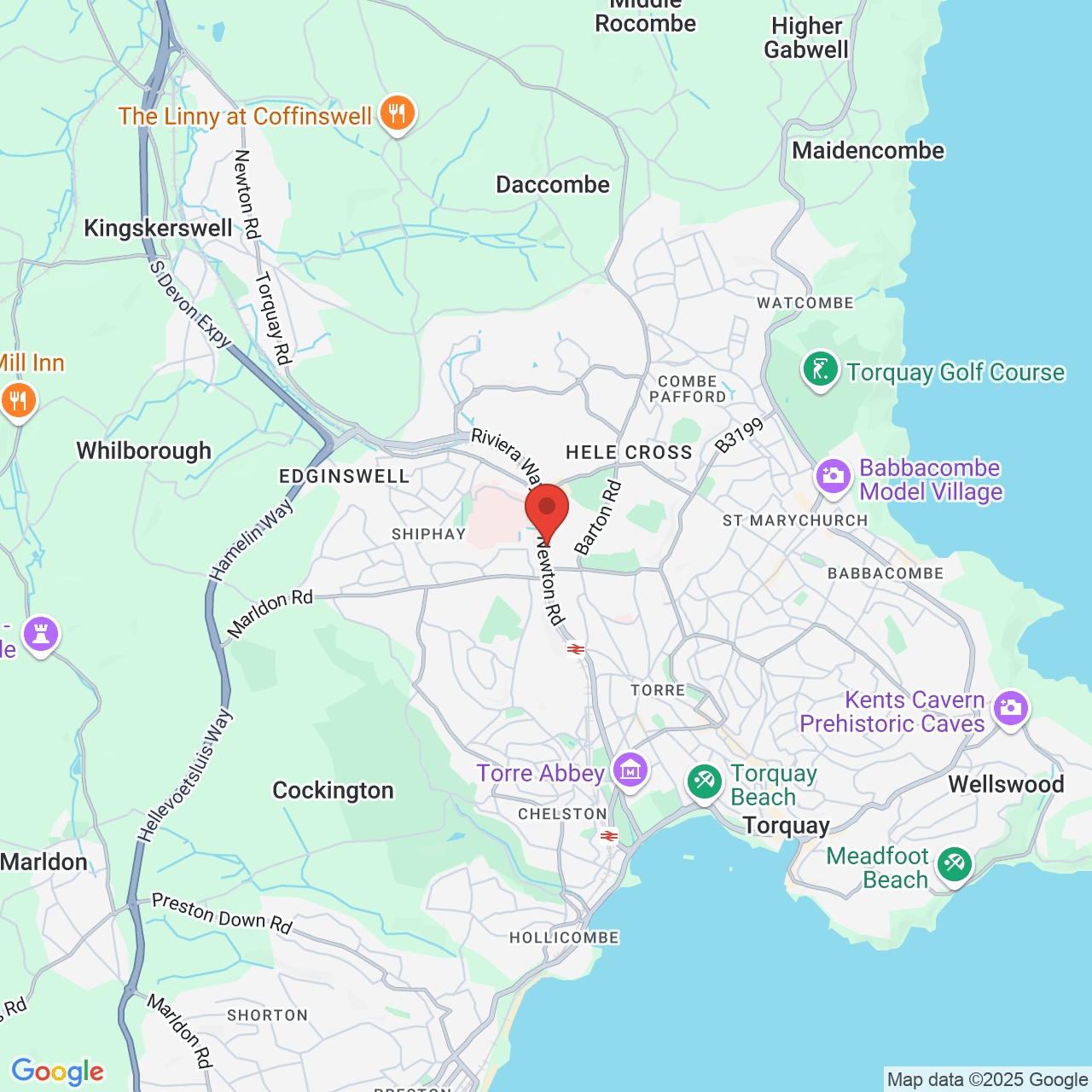 Map displaying vacancy location