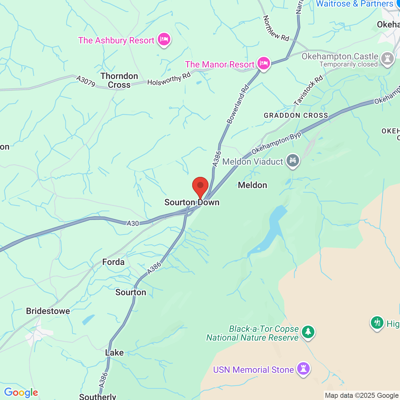 Map displaying vacancy location