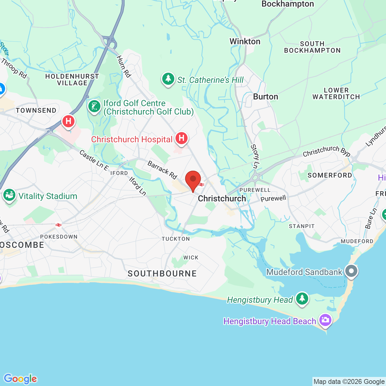 Map displaying vacancy location