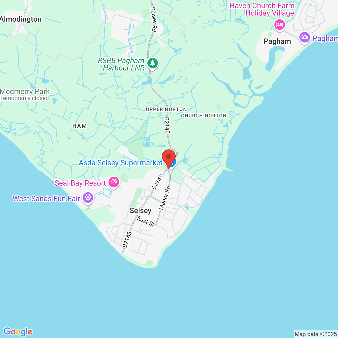 Map displaying vacancy location