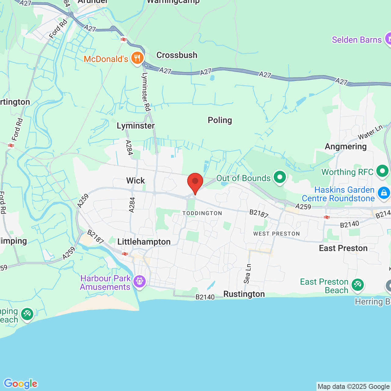 Map displaying vacancy location