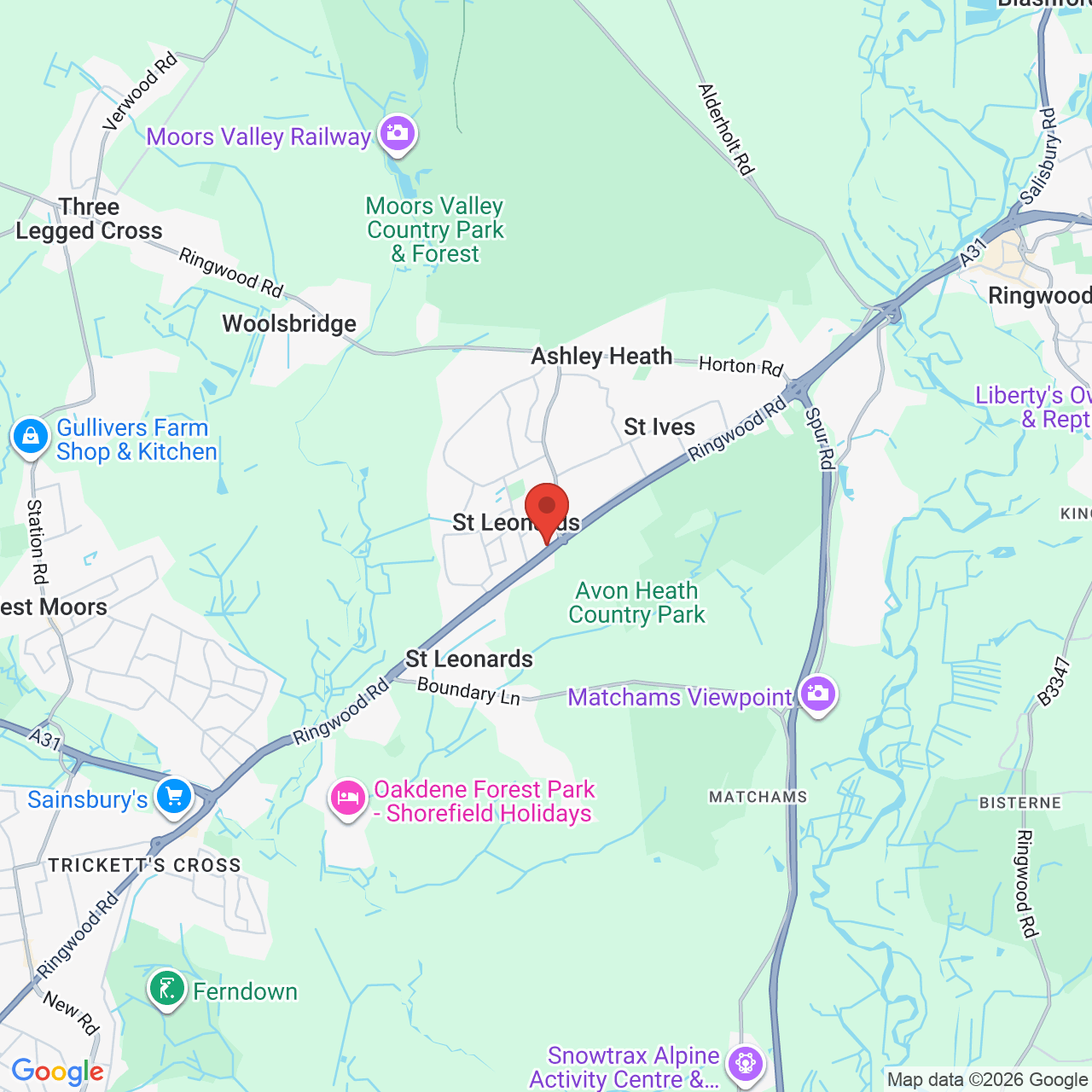 Map displaying vacancy location