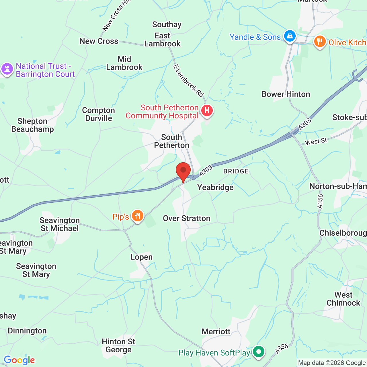 Map displaying vacancy location