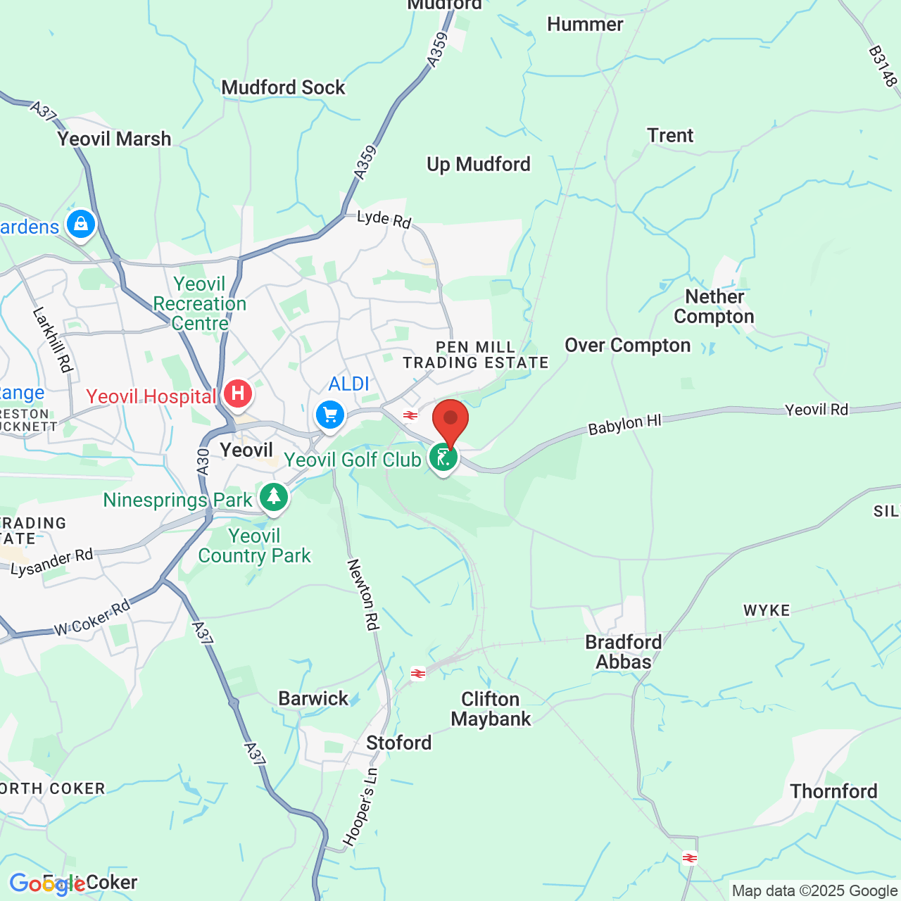 Map displaying vacancy location
