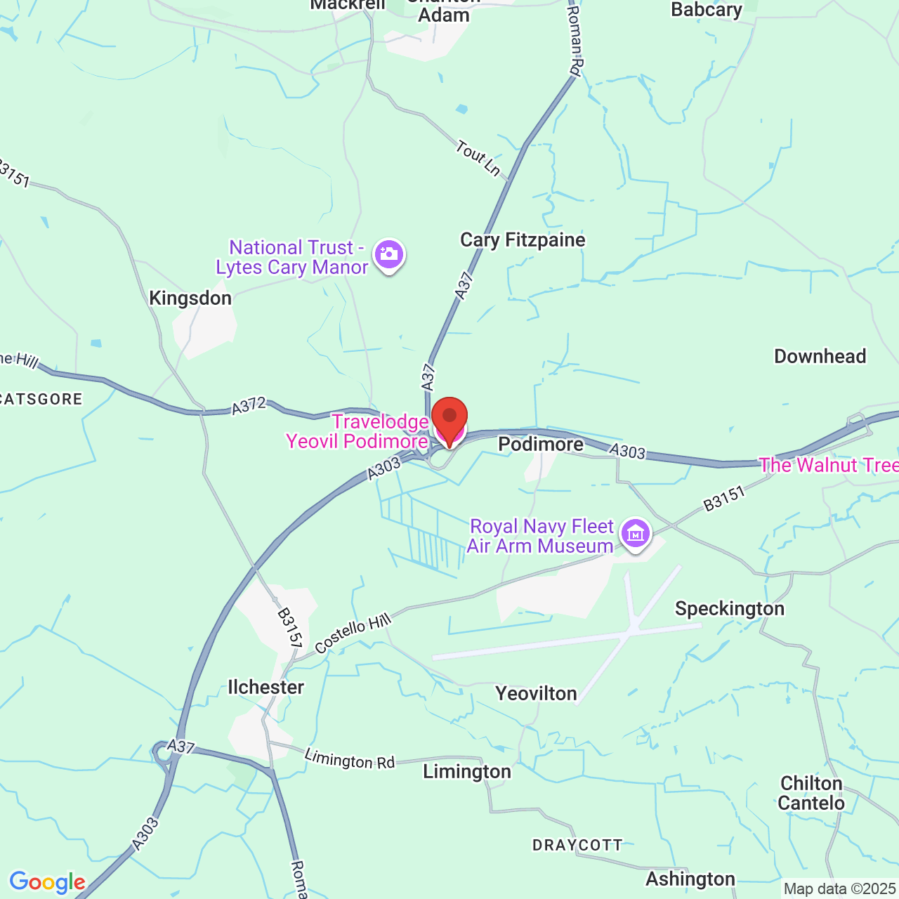 Map displaying vacancy location