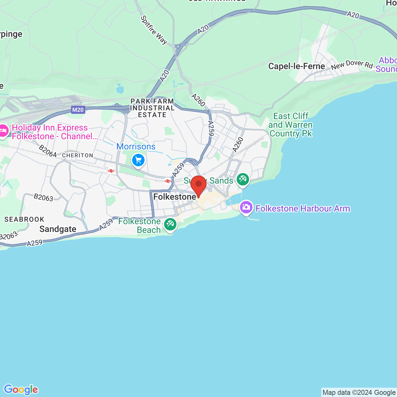 Map displaying vacancy location