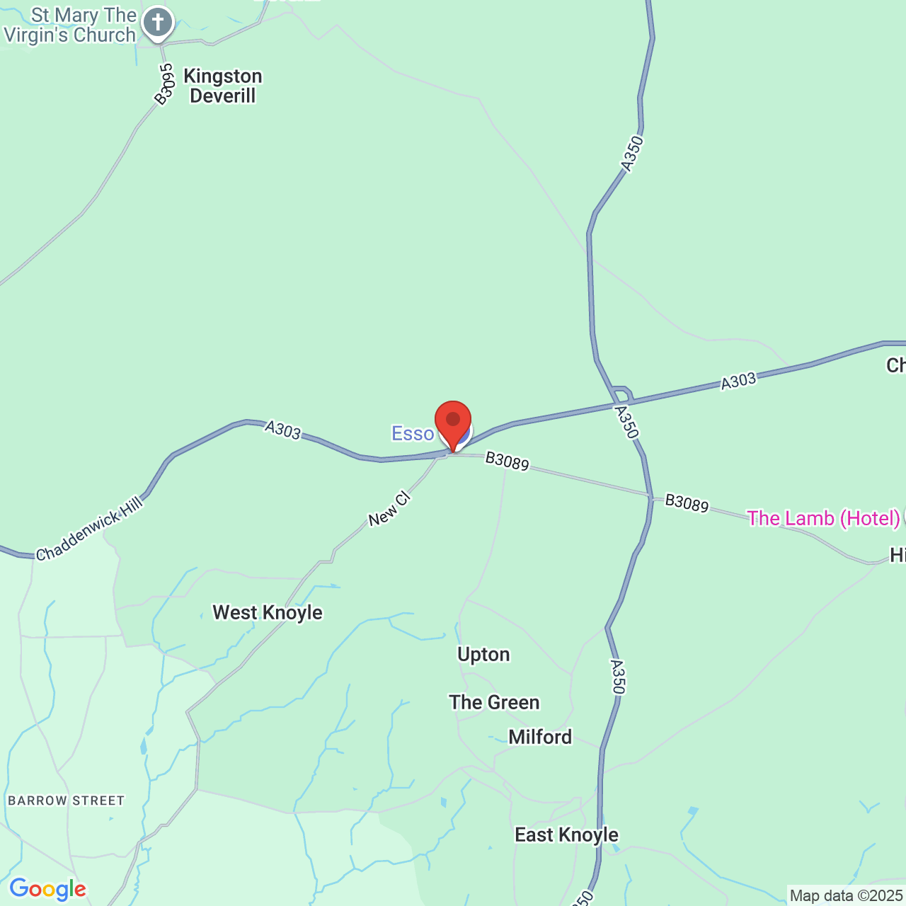 Map displaying vacancy location