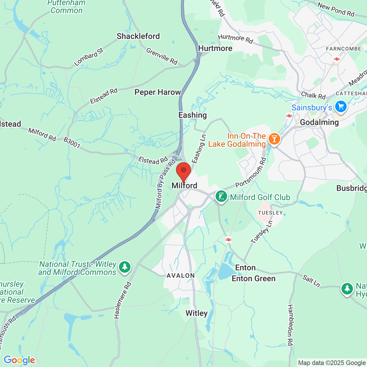 Map displaying vacancy location