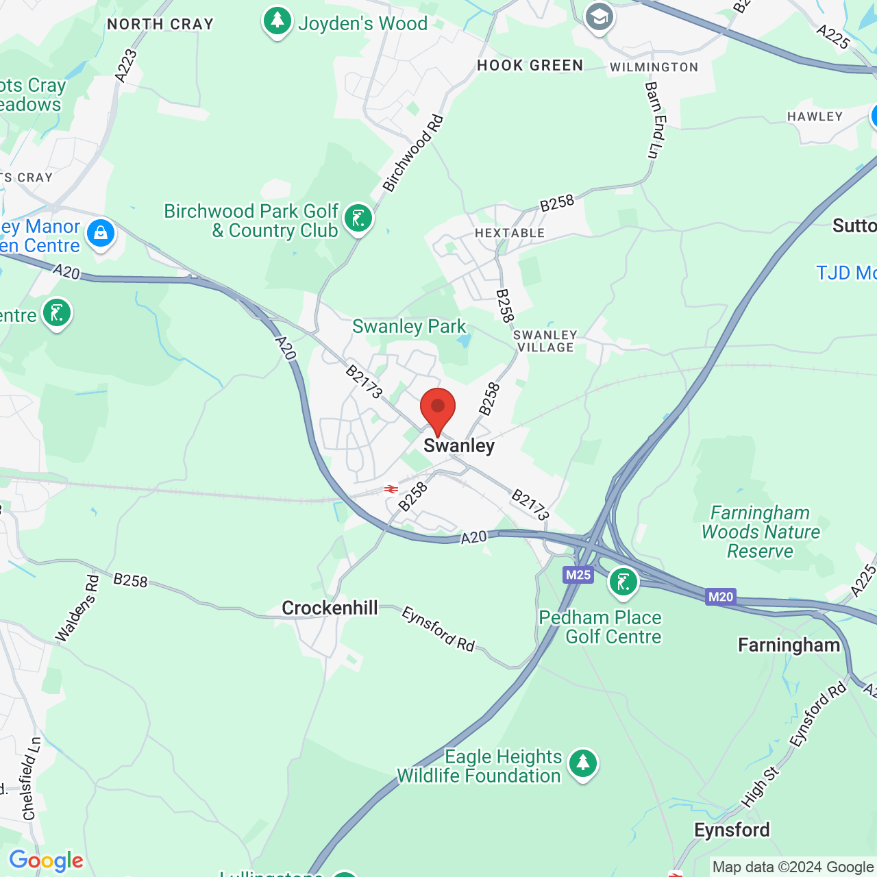 Map displaying vacancy location