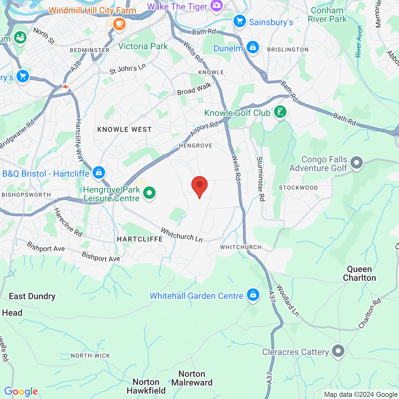 Map displaying vacancy location