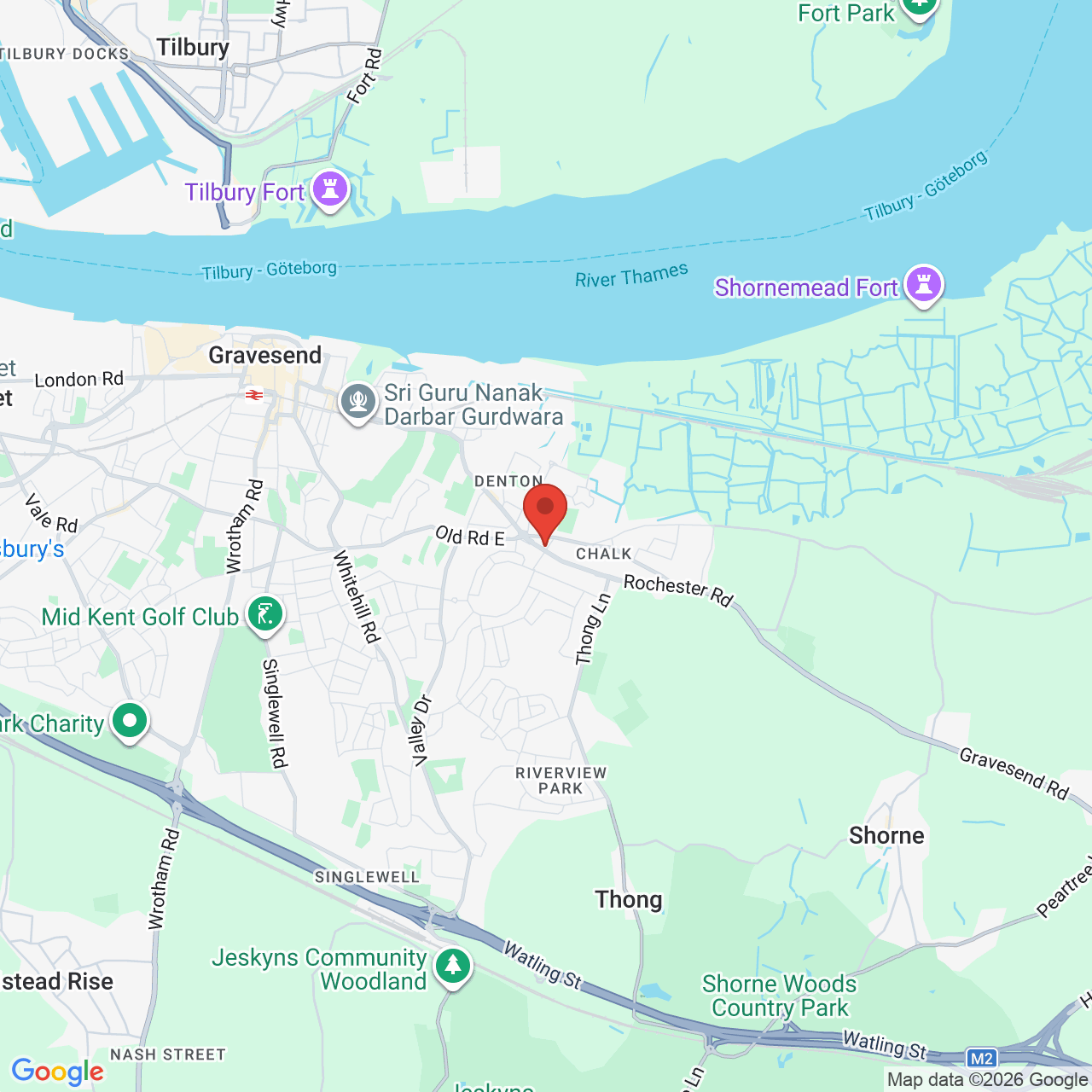 Map displaying vacancy location