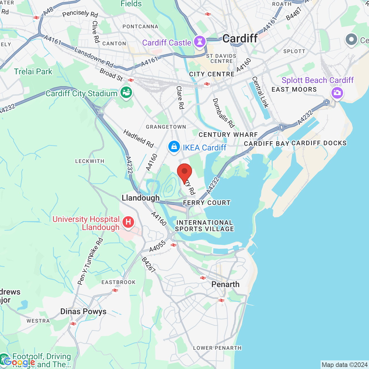 Map displaying vacancy location