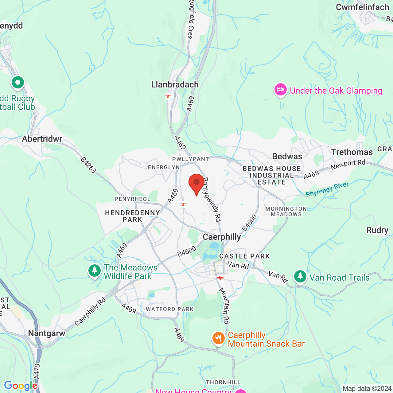 Map displaying vacancy location