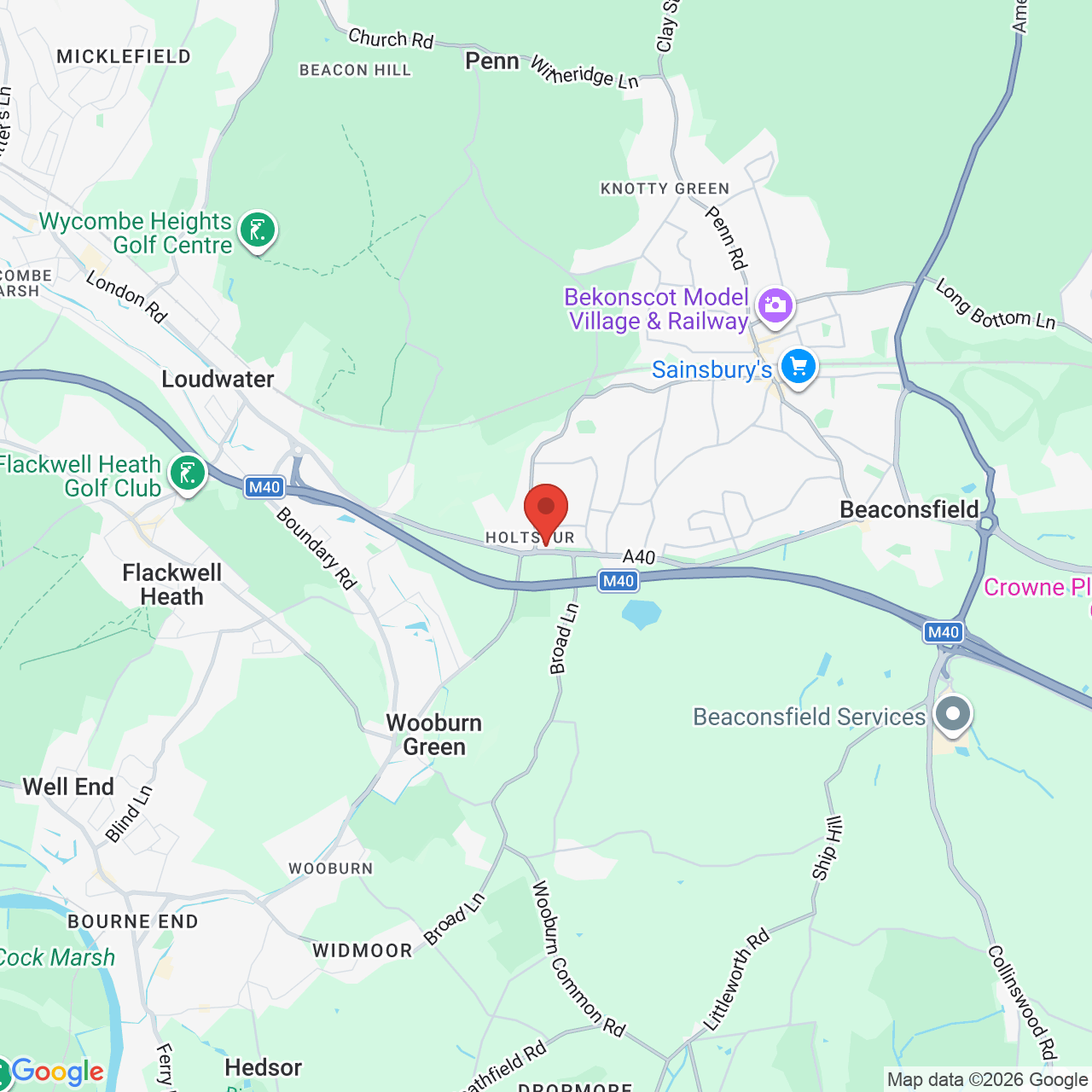 Map displaying vacancy location