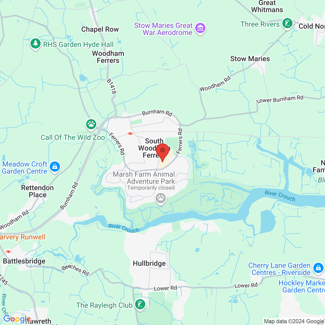 Map displaying vacancy location