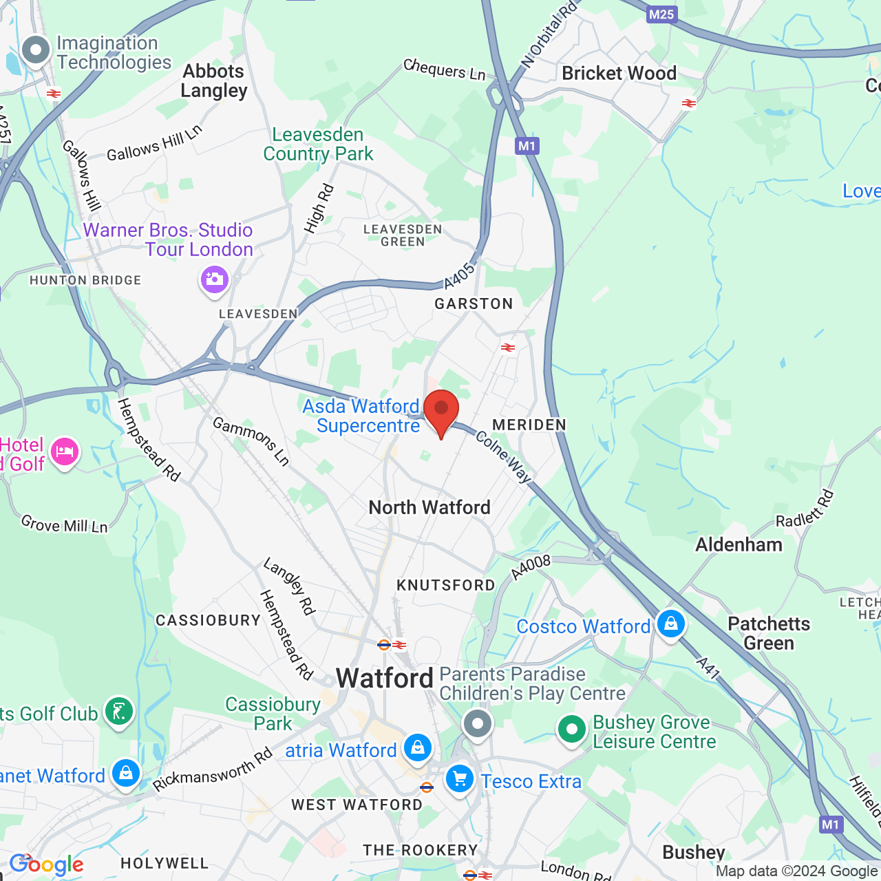 Map displaying vacancy location