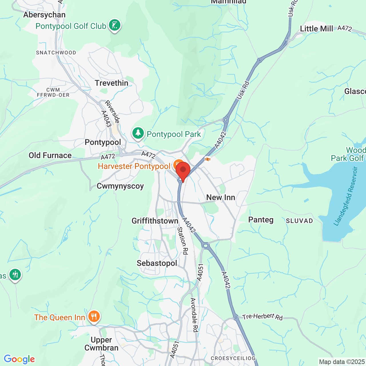 Map displaying vacancy location