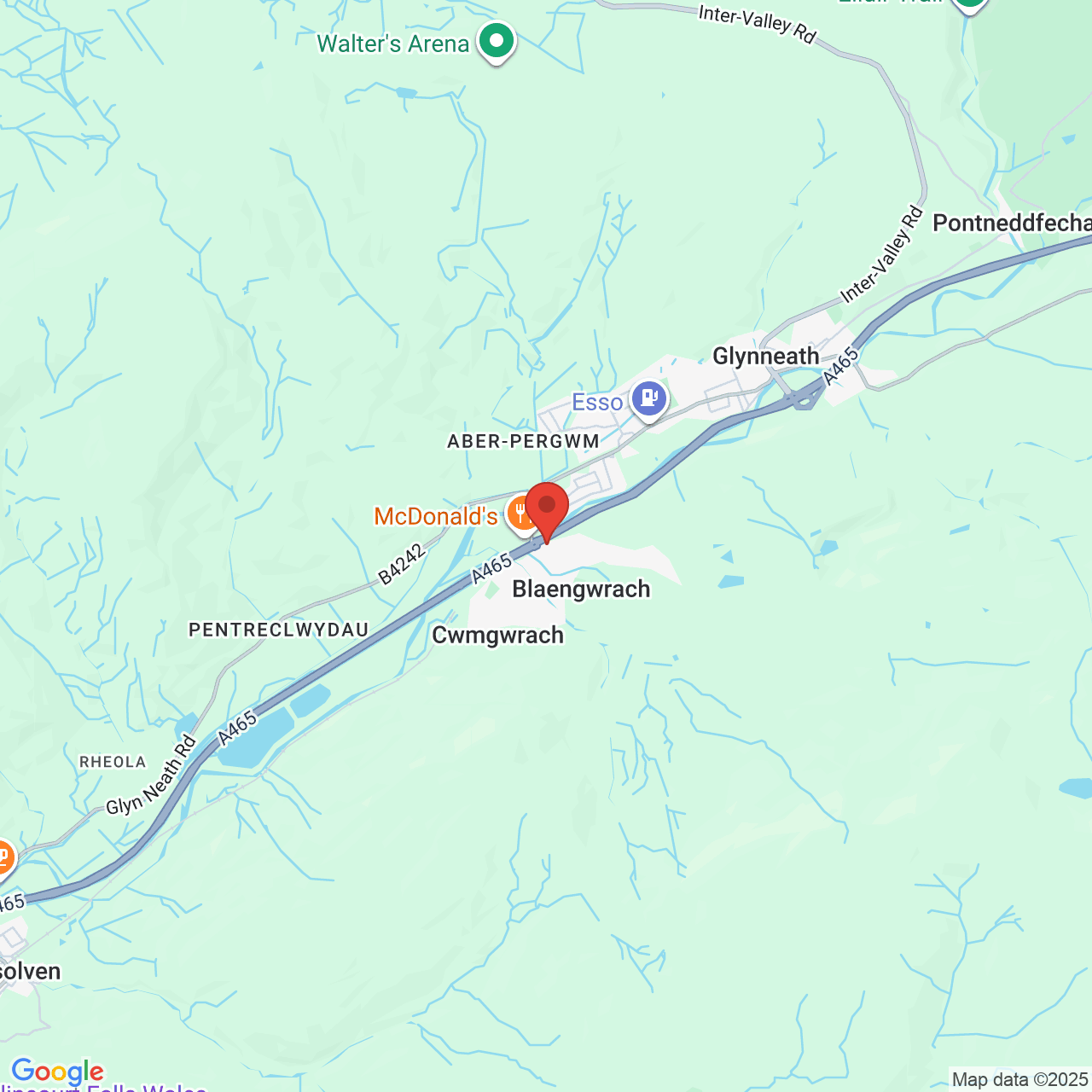 Map displaying vacancy location
