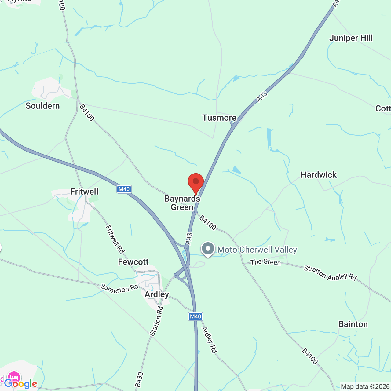 Map displaying vacancy location