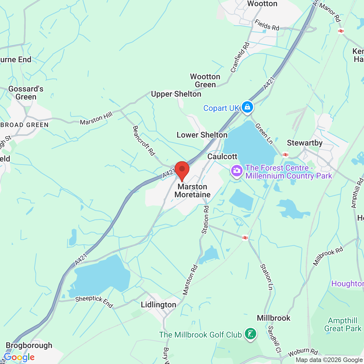 Map displaying vacancy location