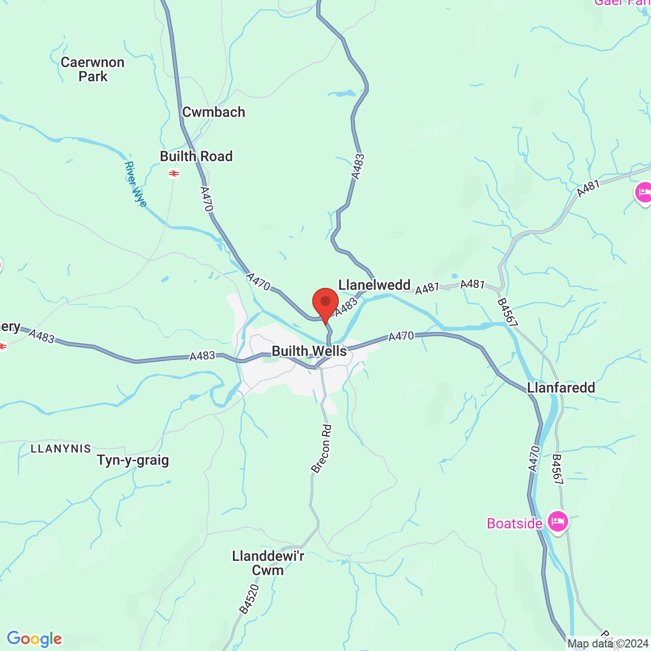 Map displaying vacancy location