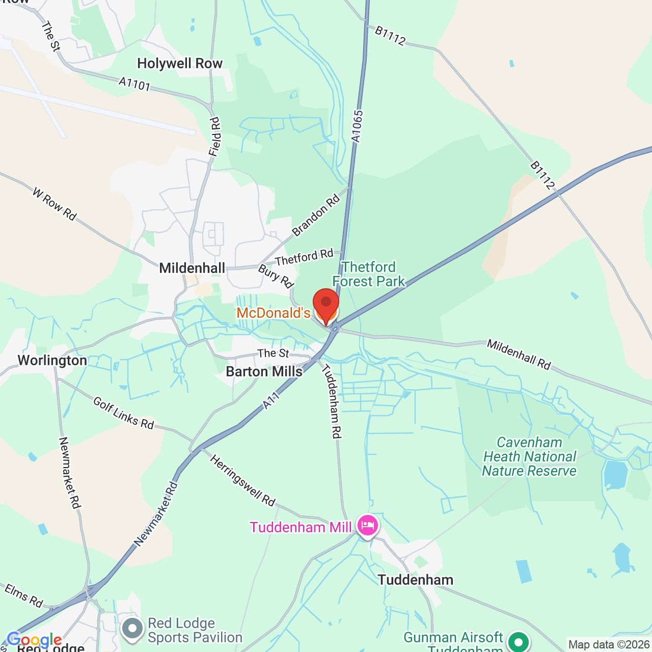 Map displaying vacancy location