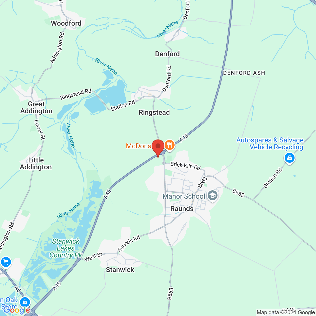 Map displaying vacancy location