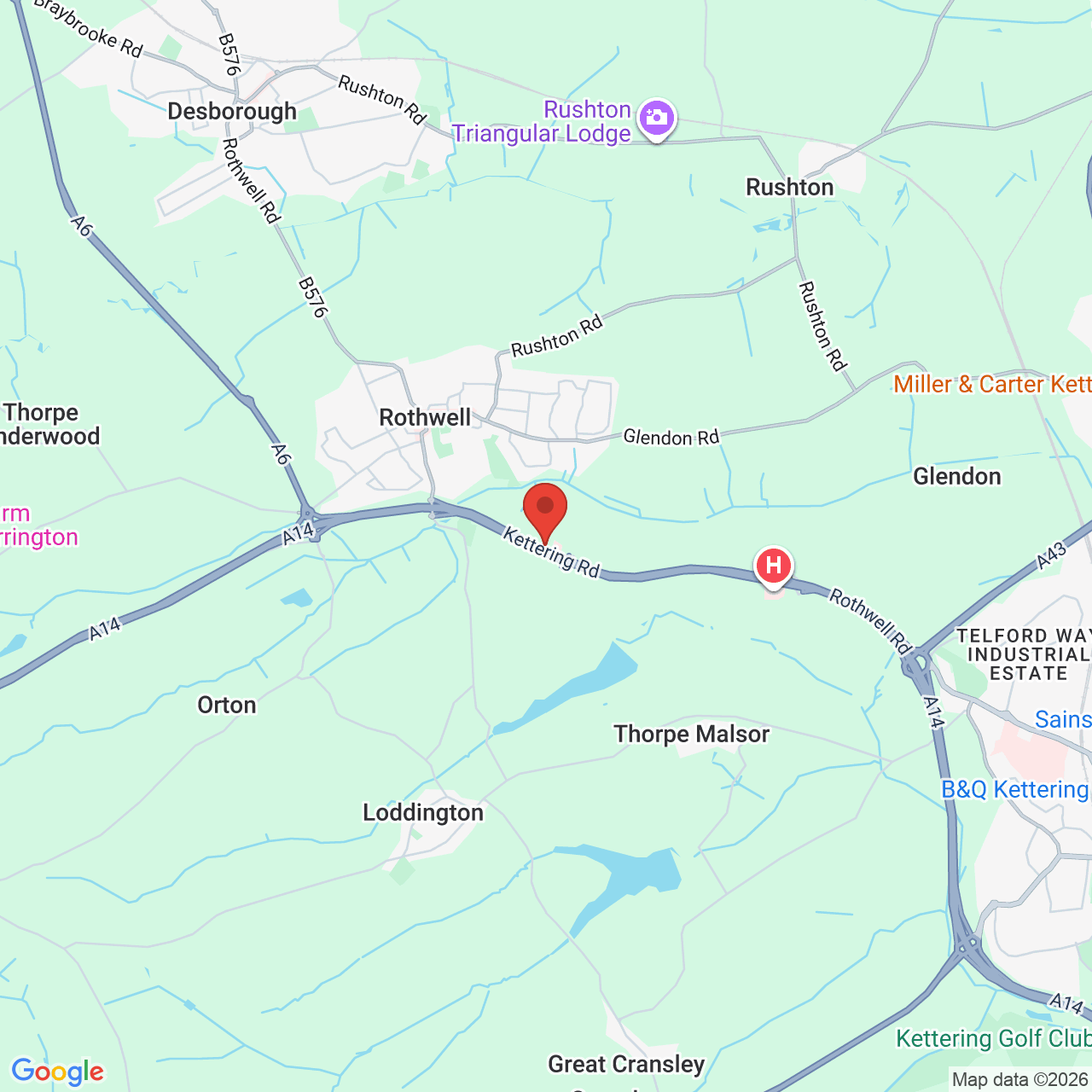 Map displaying vacancy location