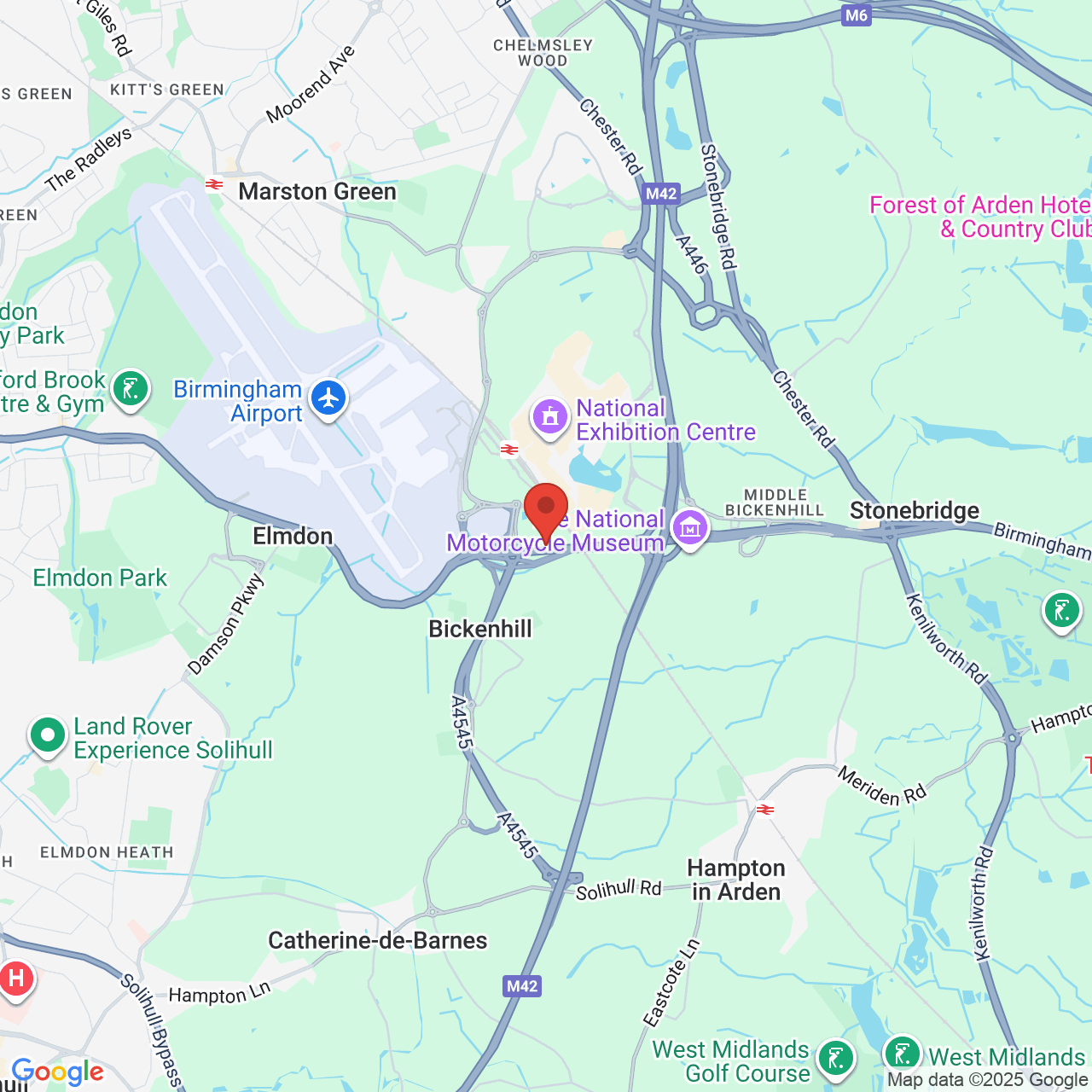 Map displaying vacancy location