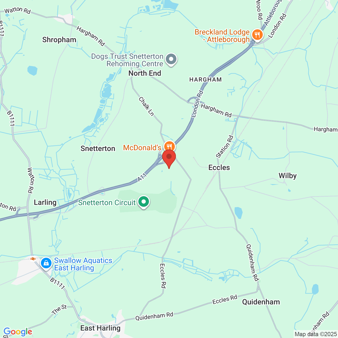 Map displaying vacancy location