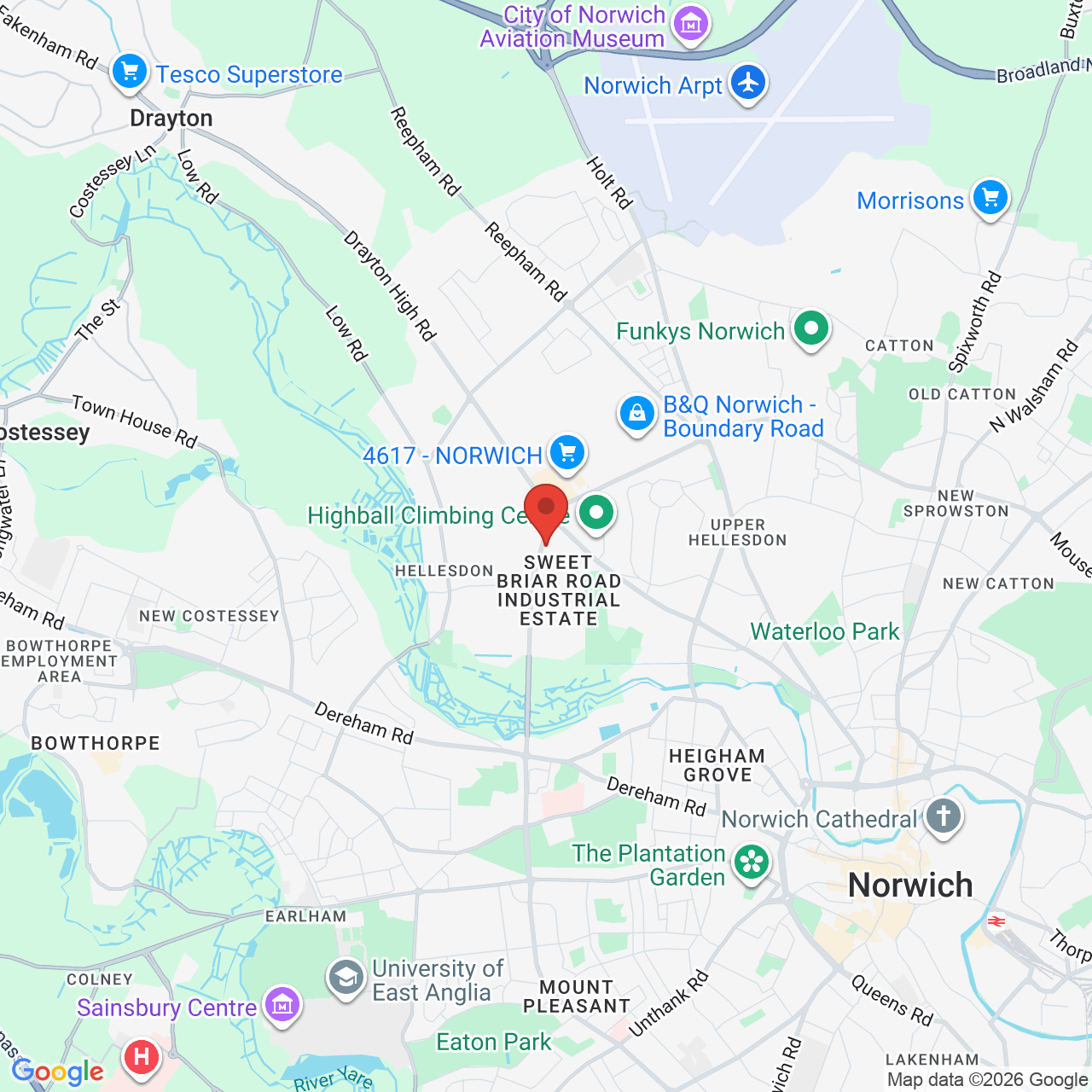 Map displaying vacancy location