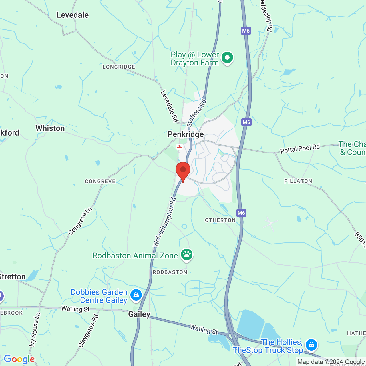 Map displaying vacancy location