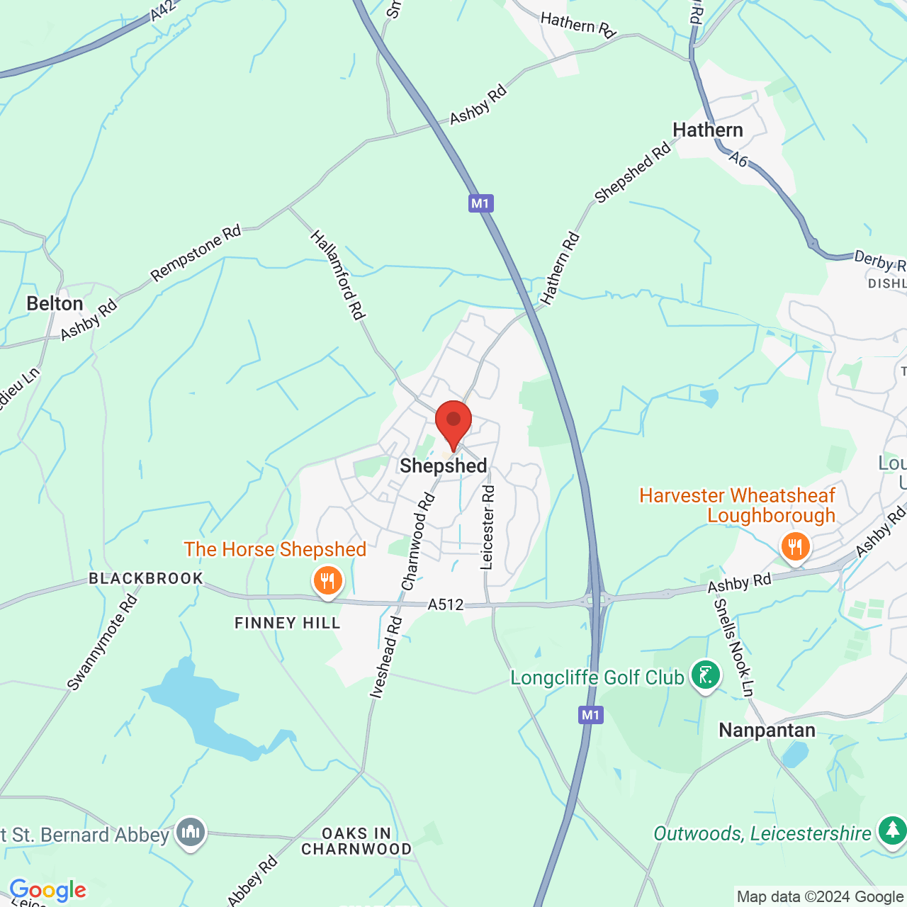 Map displaying vacancy location