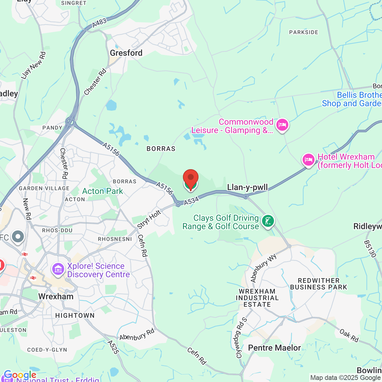 Map displaying vacancy location