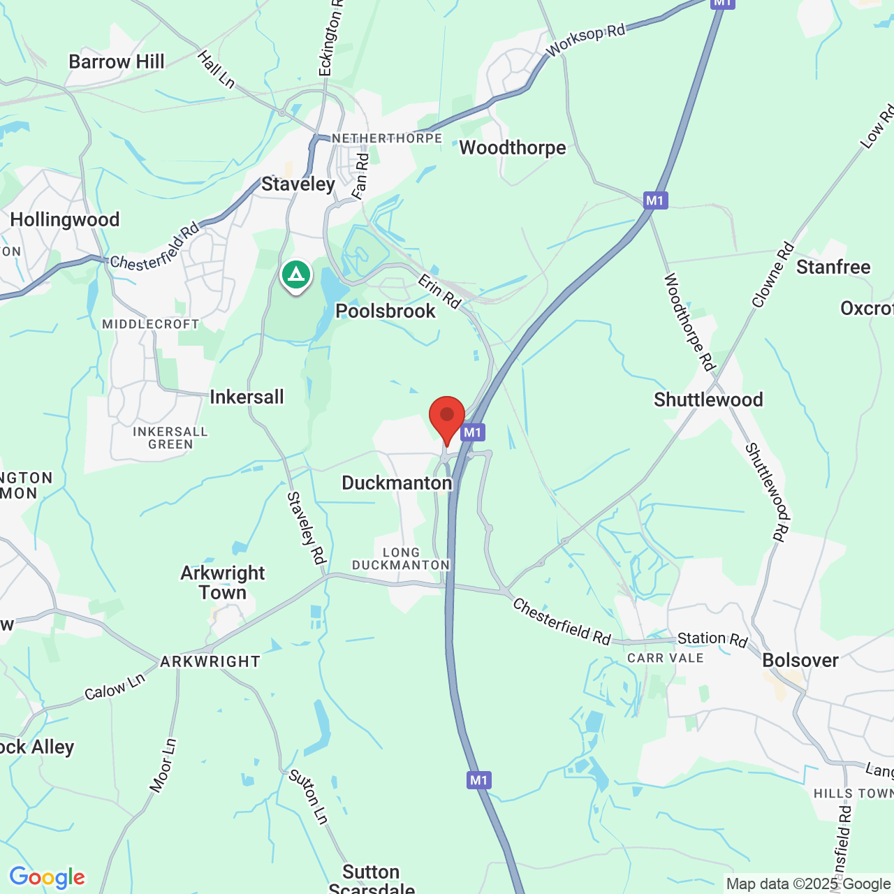 Map displaying vacancy location