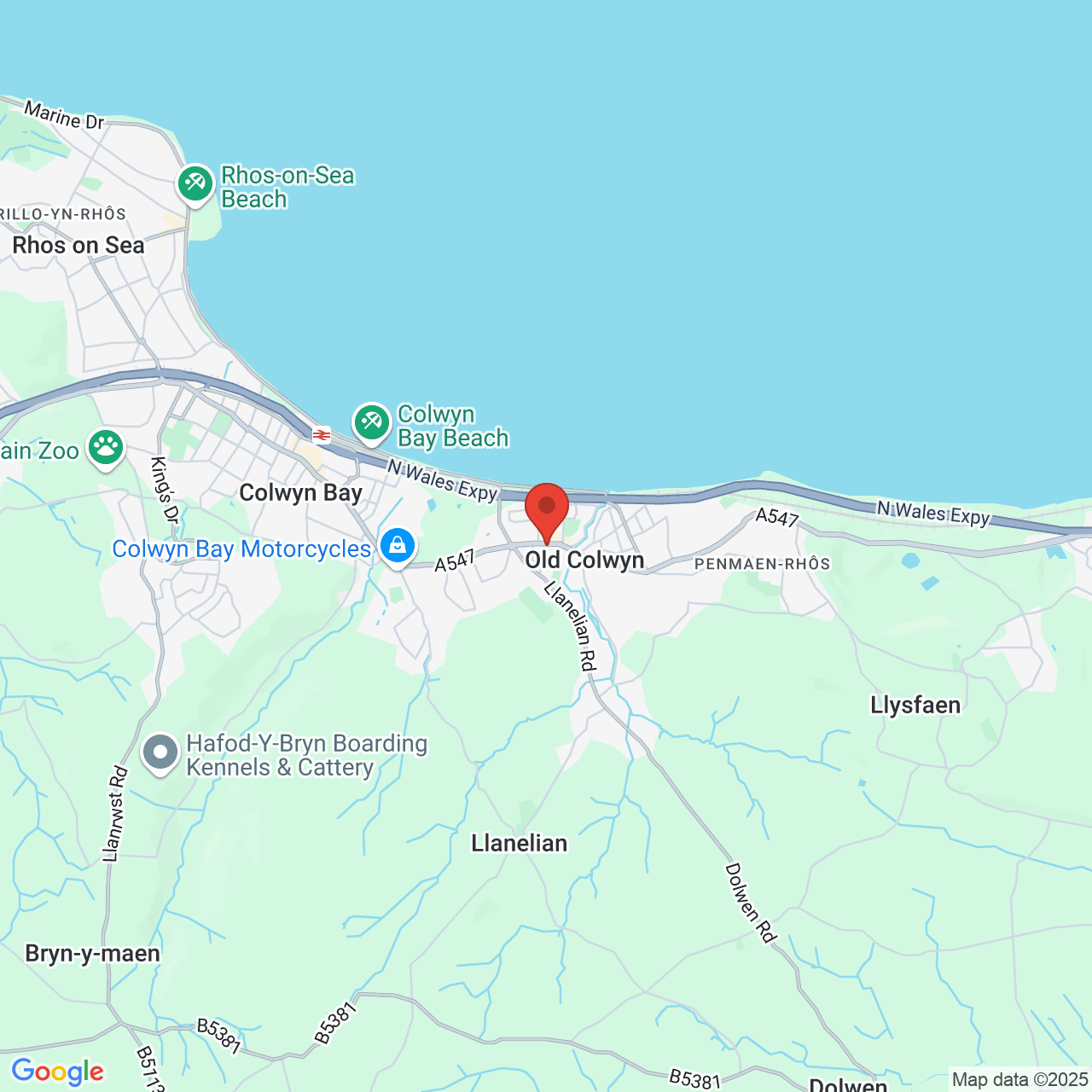 Map displaying vacancy location