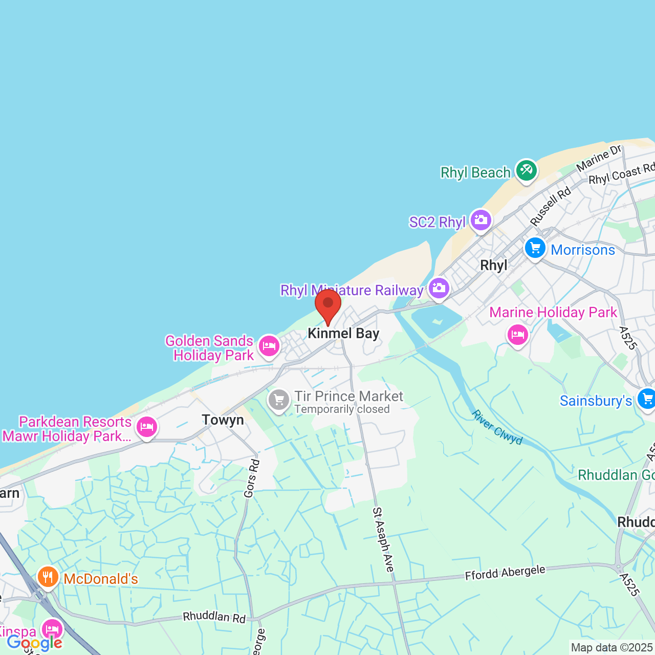 Map displaying vacancy location