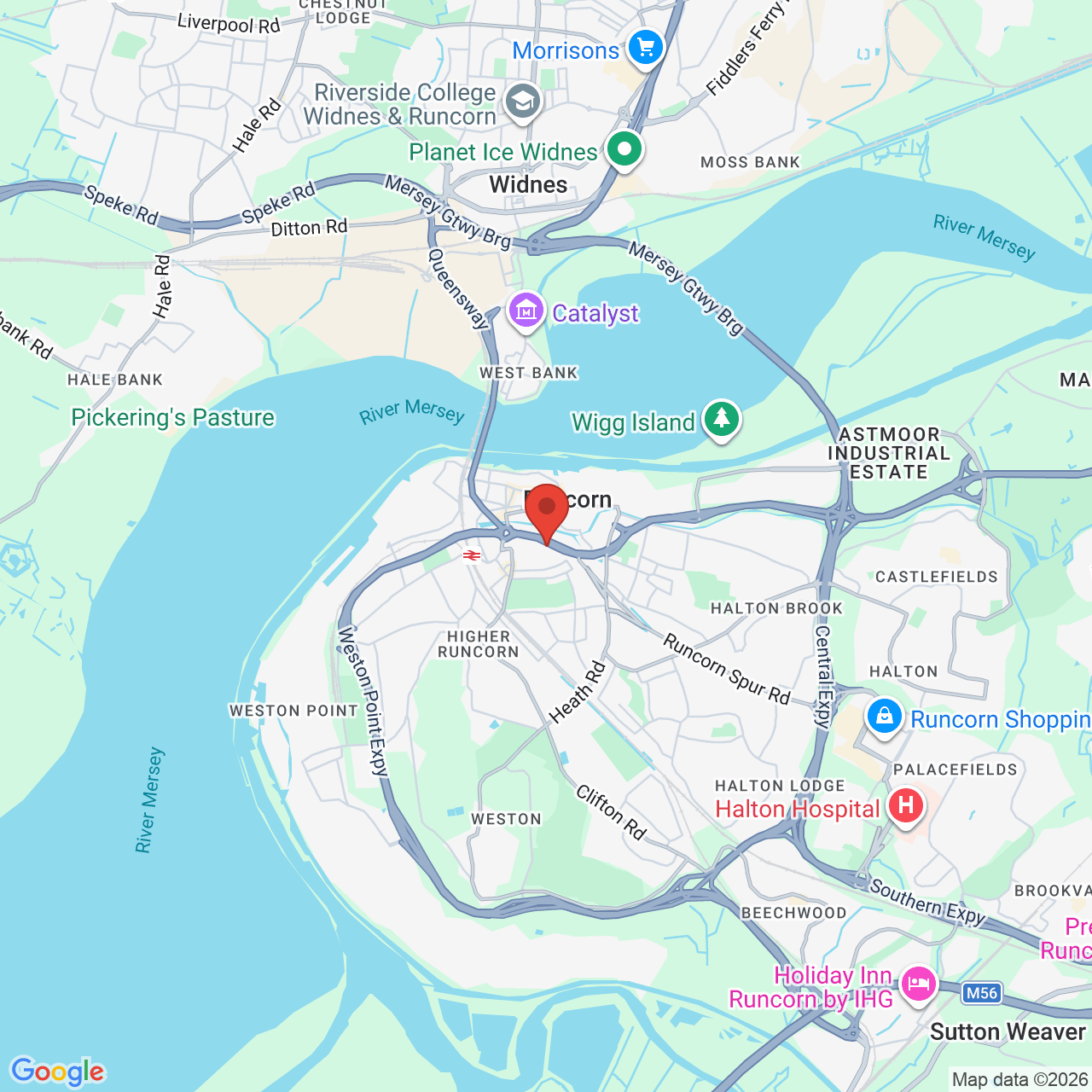 Map displaying vacancy location