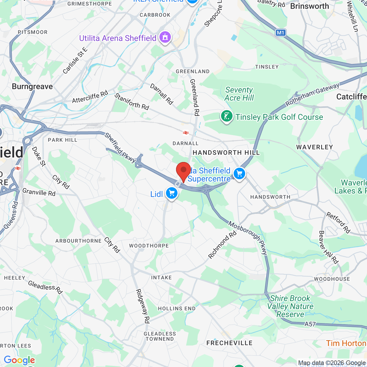Map displaying vacancy location