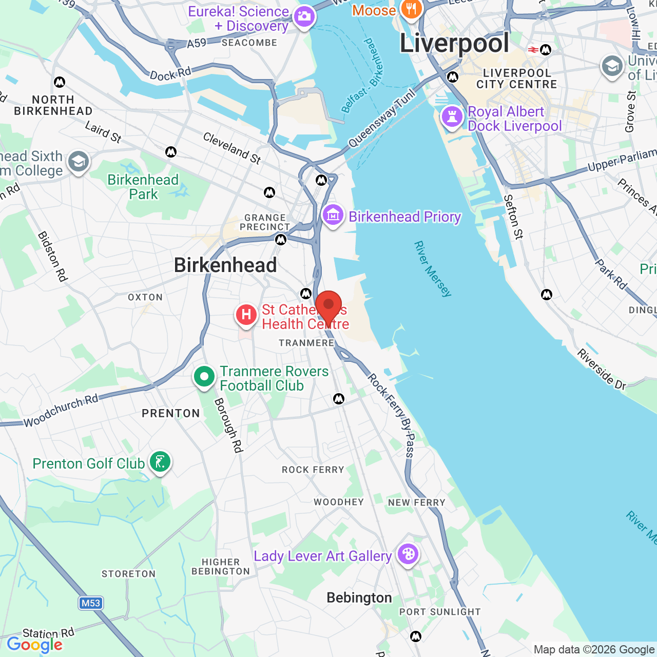 Map displaying vacancy location