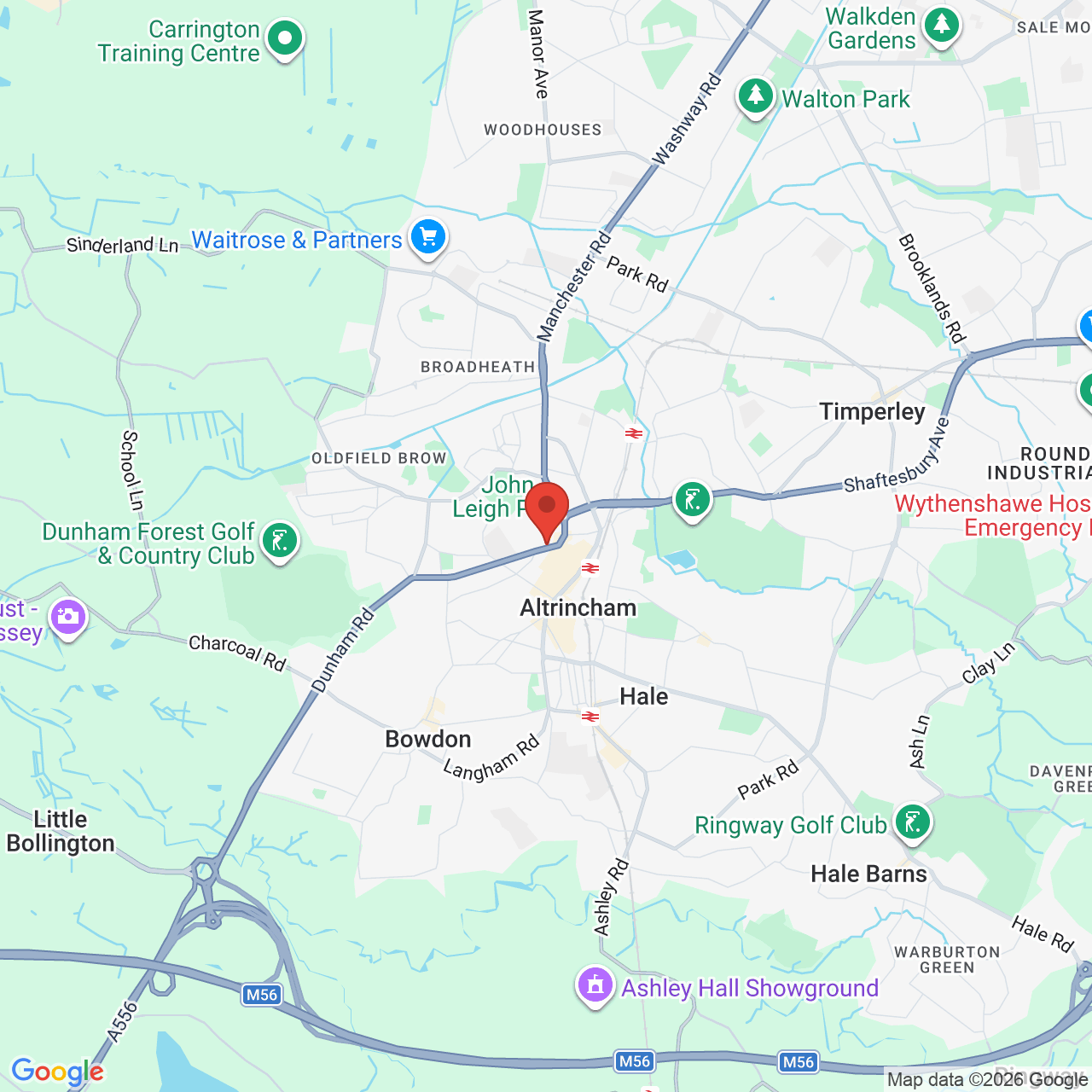 Map displaying vacancy location