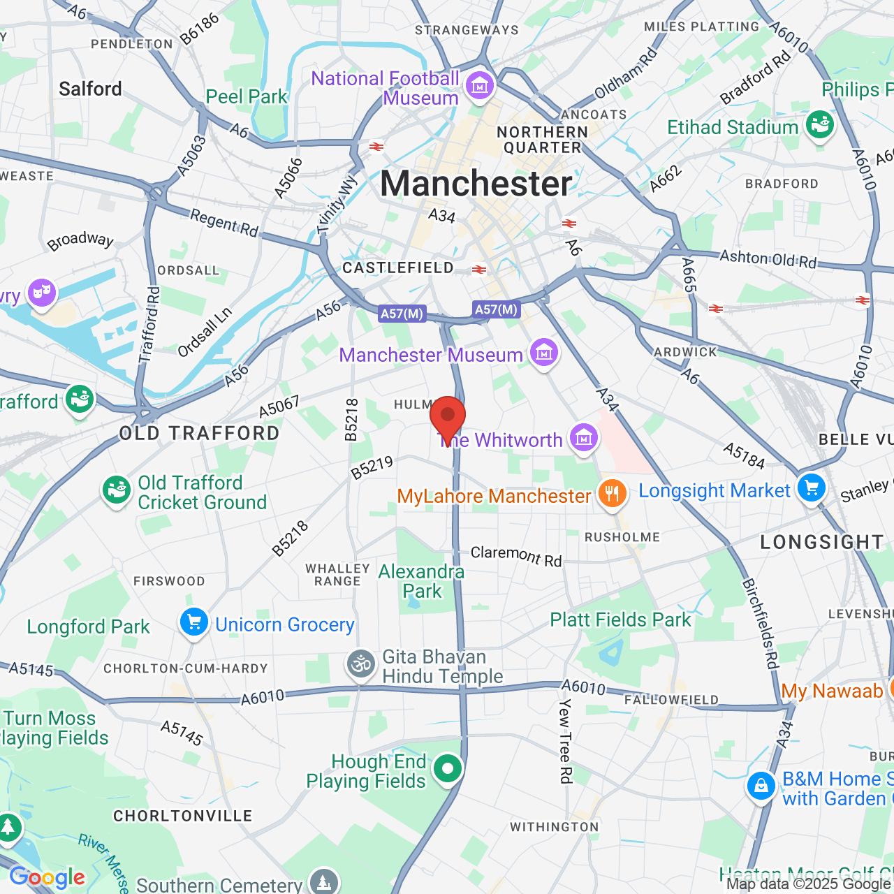 Map displaying vacancy location