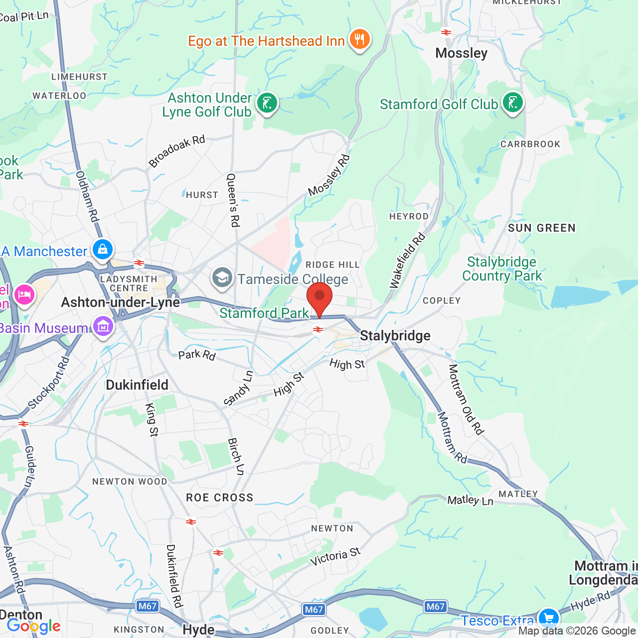 Map displaying vacancy location