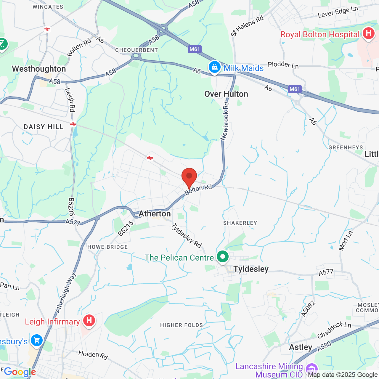 Map displaying vacancy location