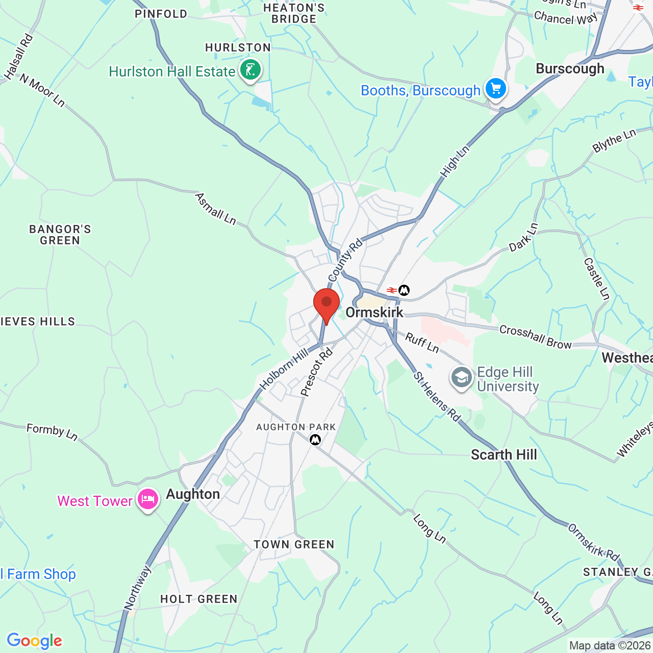 Map displaying vacancy location