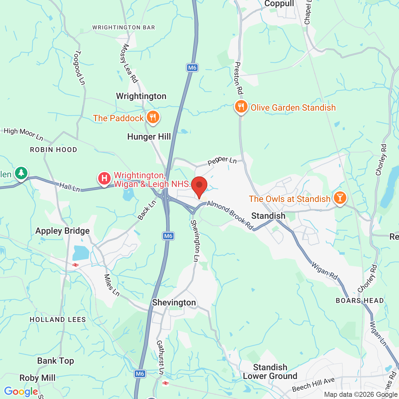 Map displaying vacancy location