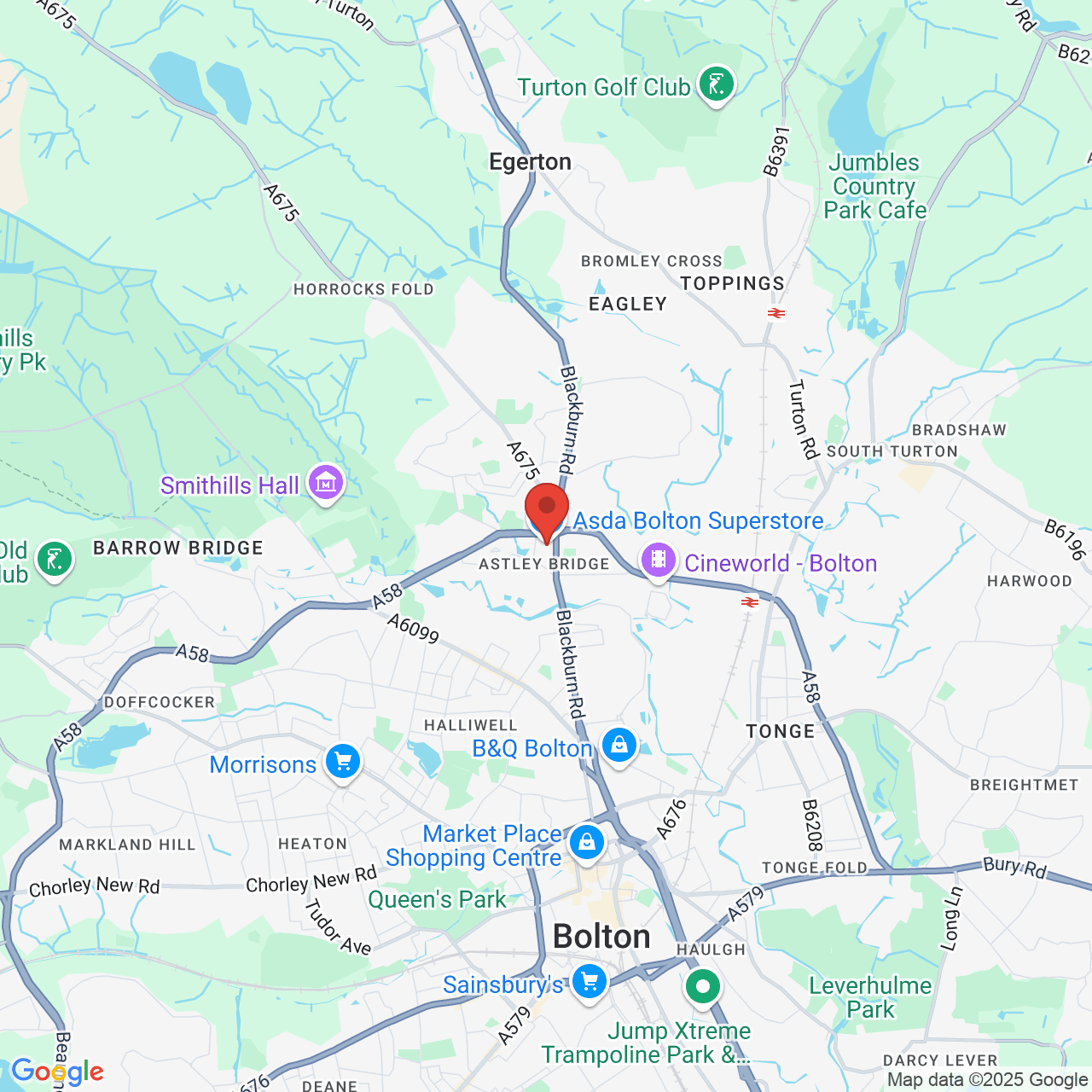 Map displaying vacancy location