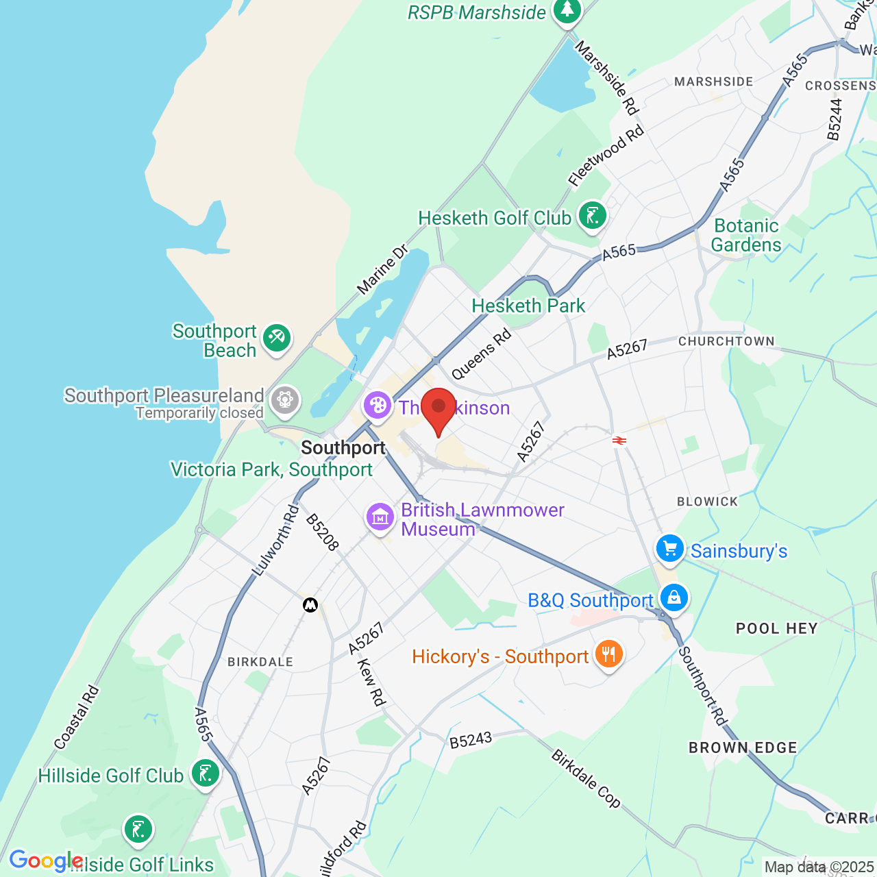 Map displaying vacancy location